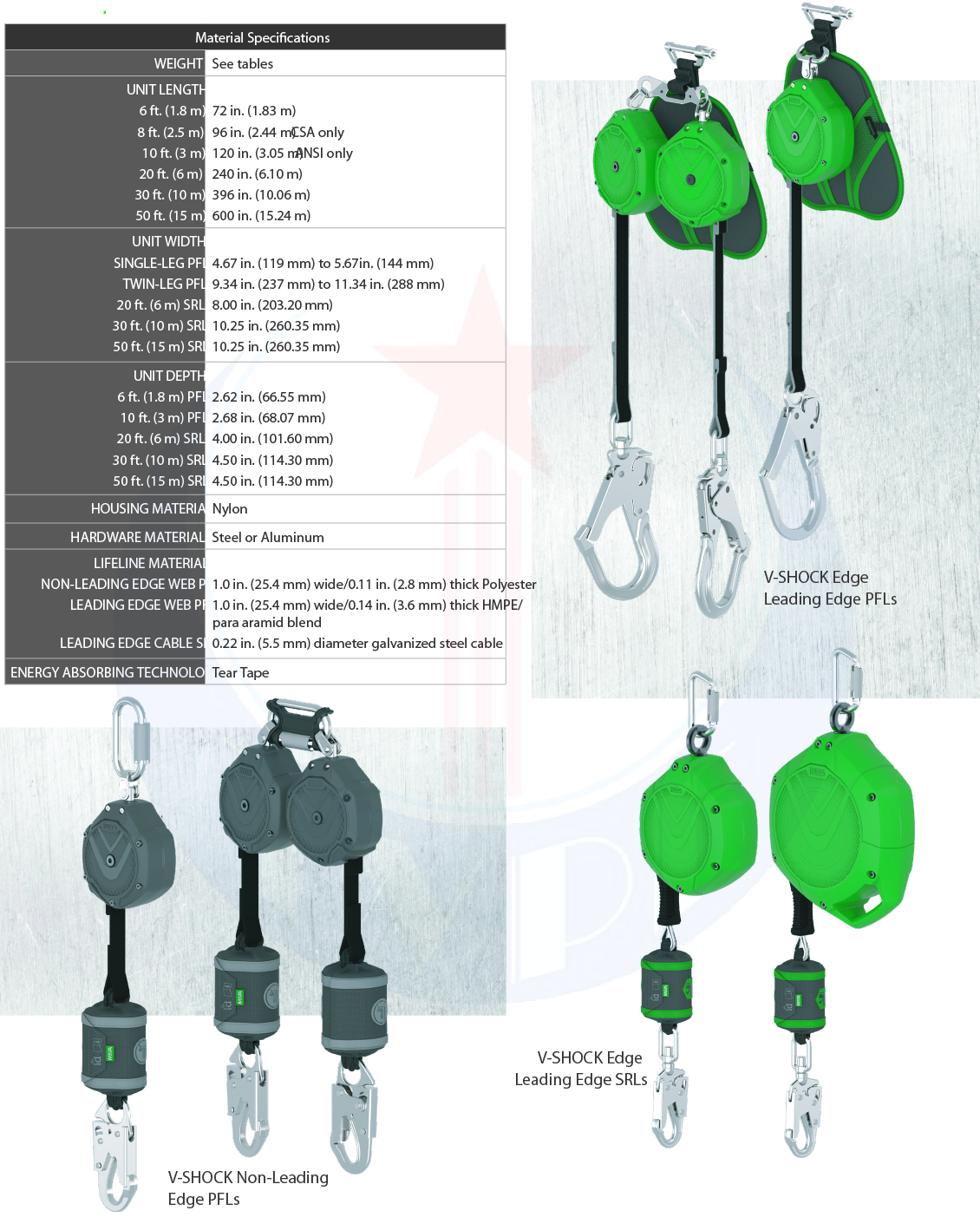 Dây tự rút tải trọng 45~181kg V-SHOCK